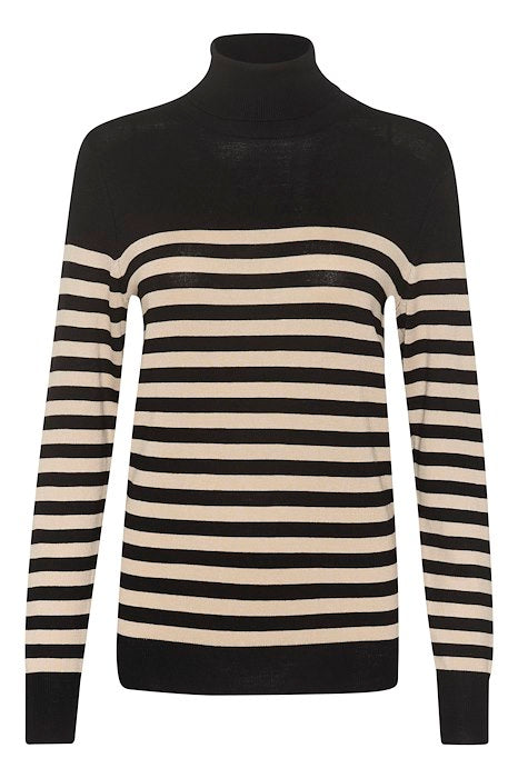 KAlizza Striped Roll Neck